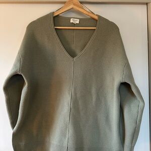 Gentle Fawn Sage V-Neck Sweater
